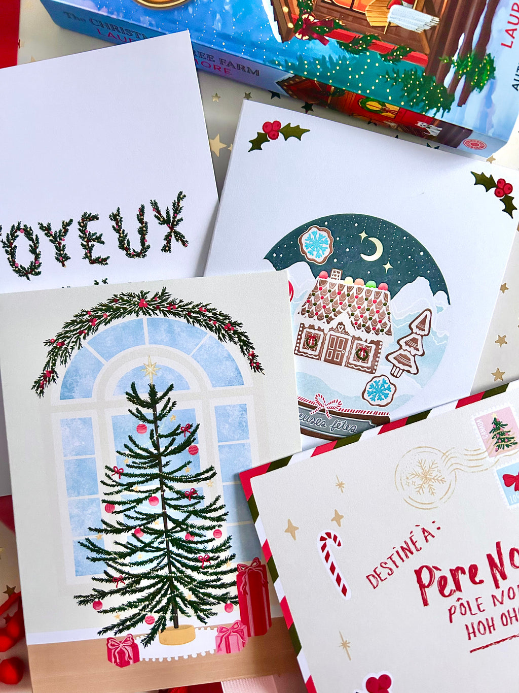 Ensemble de cartes de souhait — Collection des fêtes