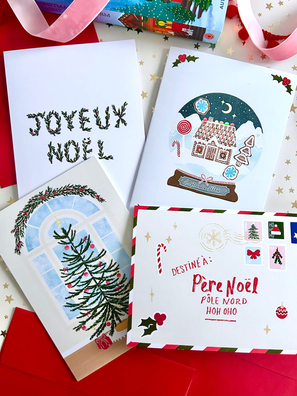 Ensemble de cartes de souhait — Collection des fêtes