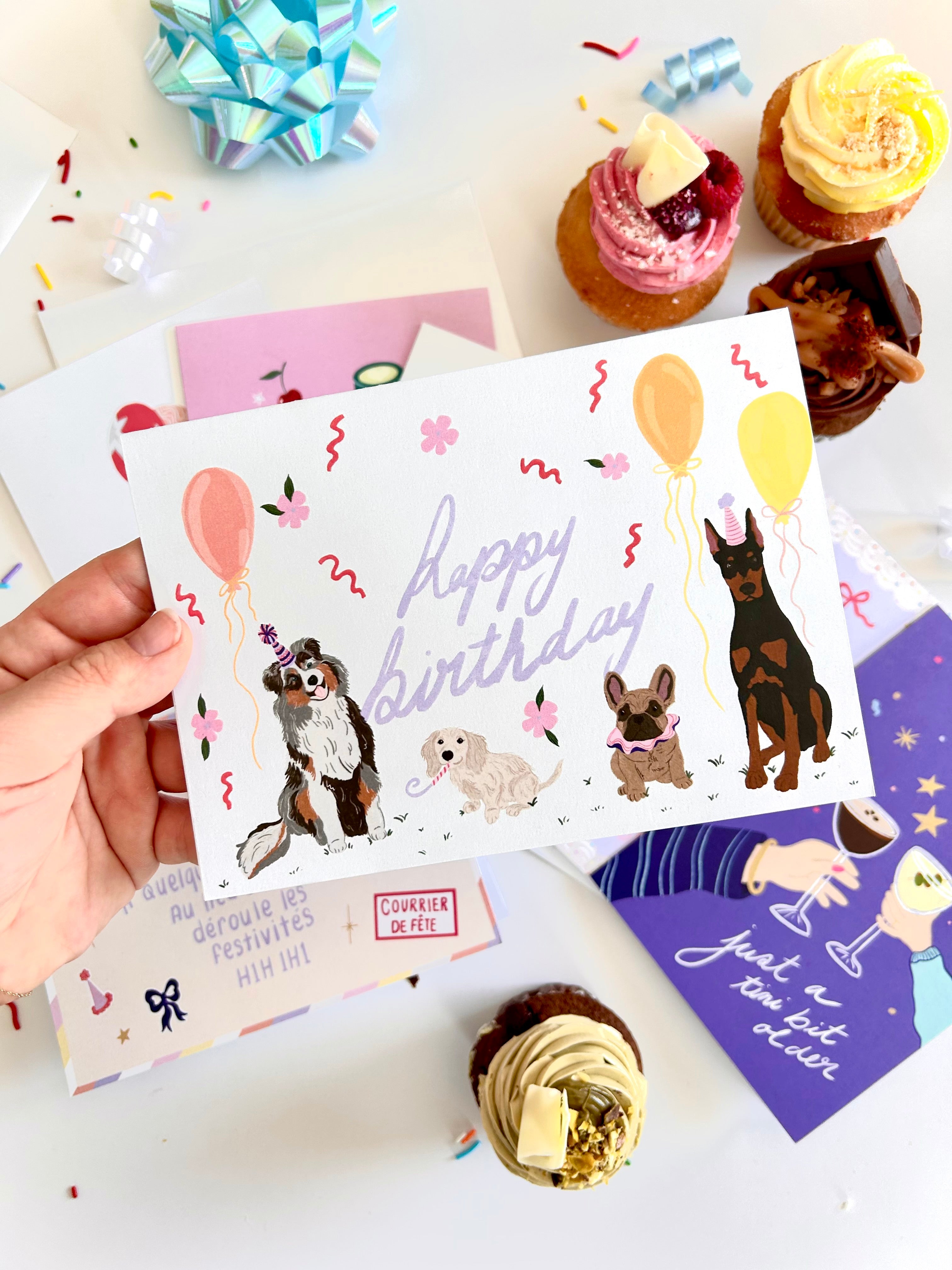 Carte de souhaits — Dog Party