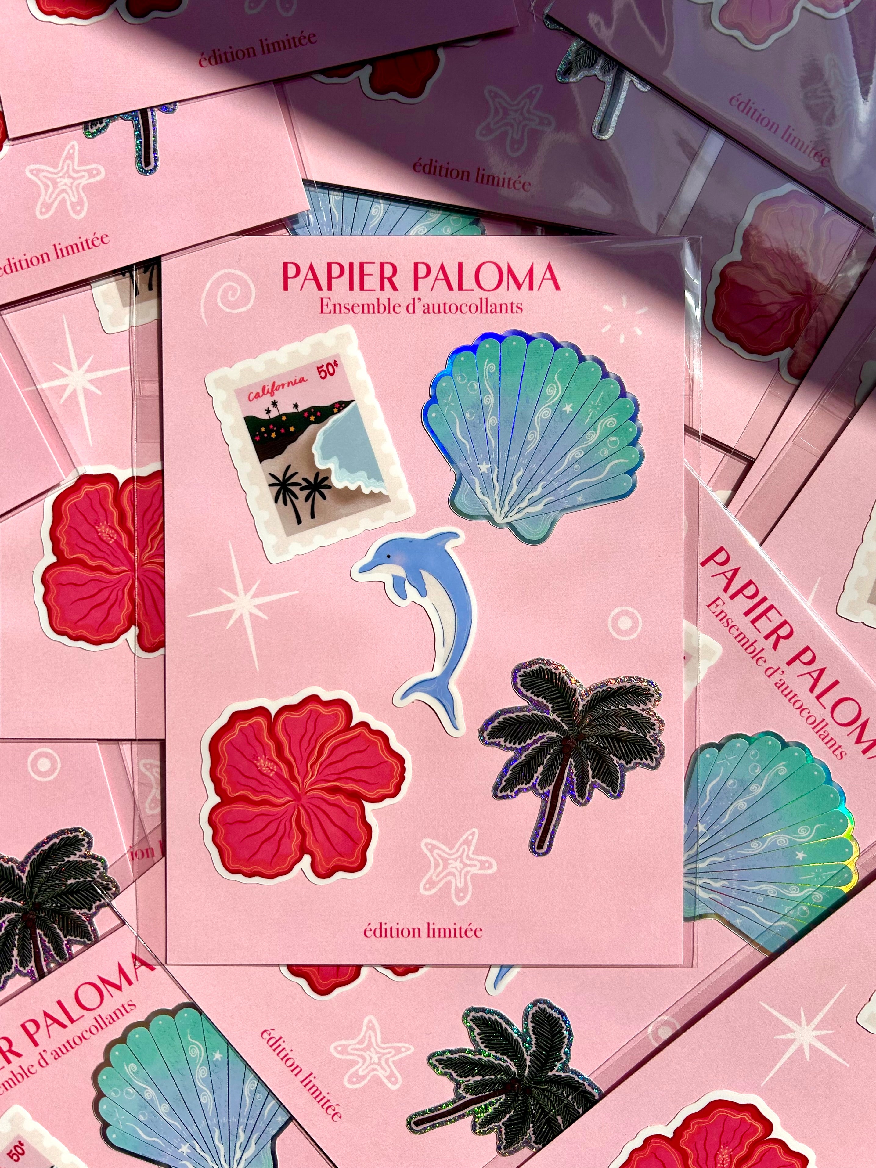 Ensemble d’autocollants — Éclat tropique