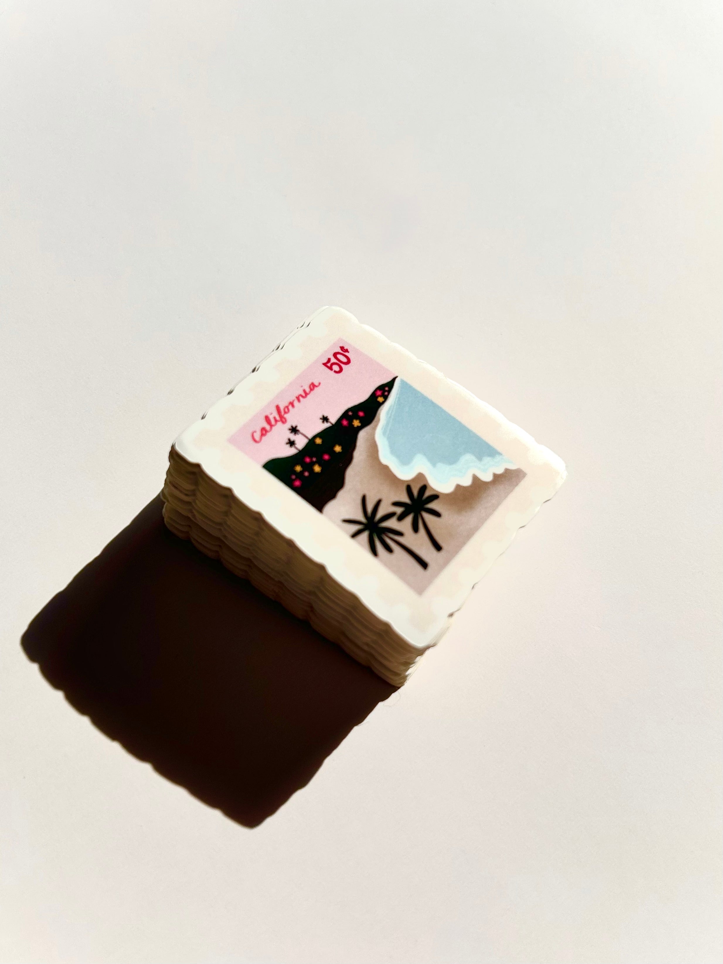 Autocollant — Timbre Californie