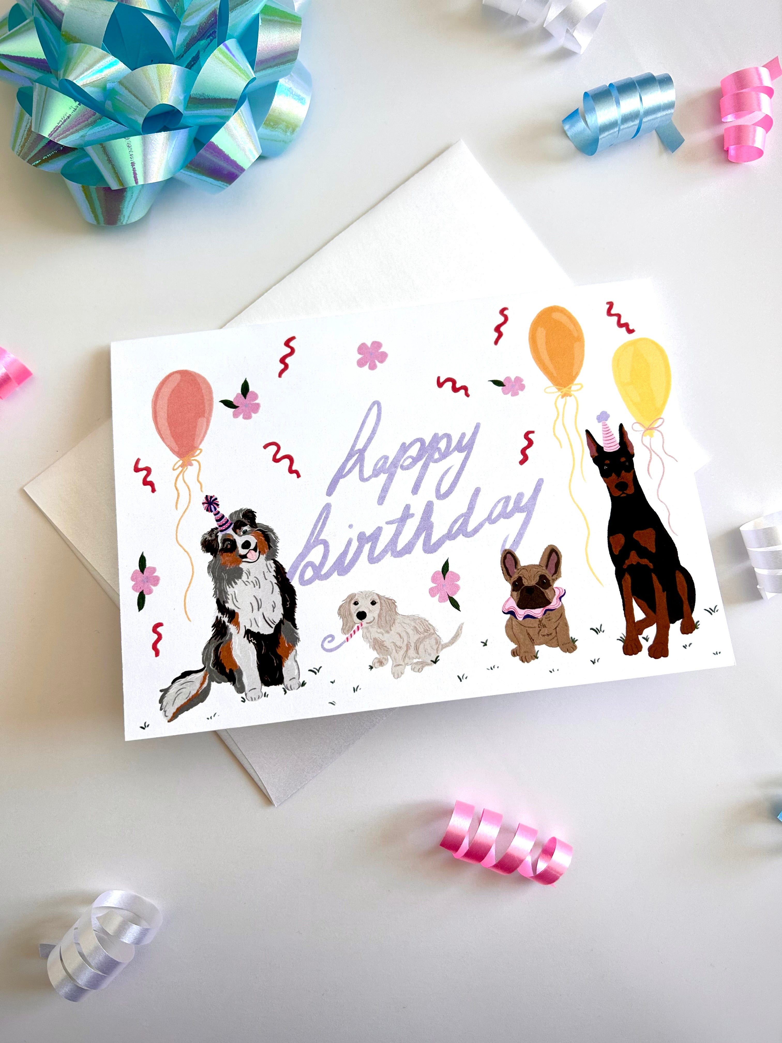 Carte de souhaits — Dog Party