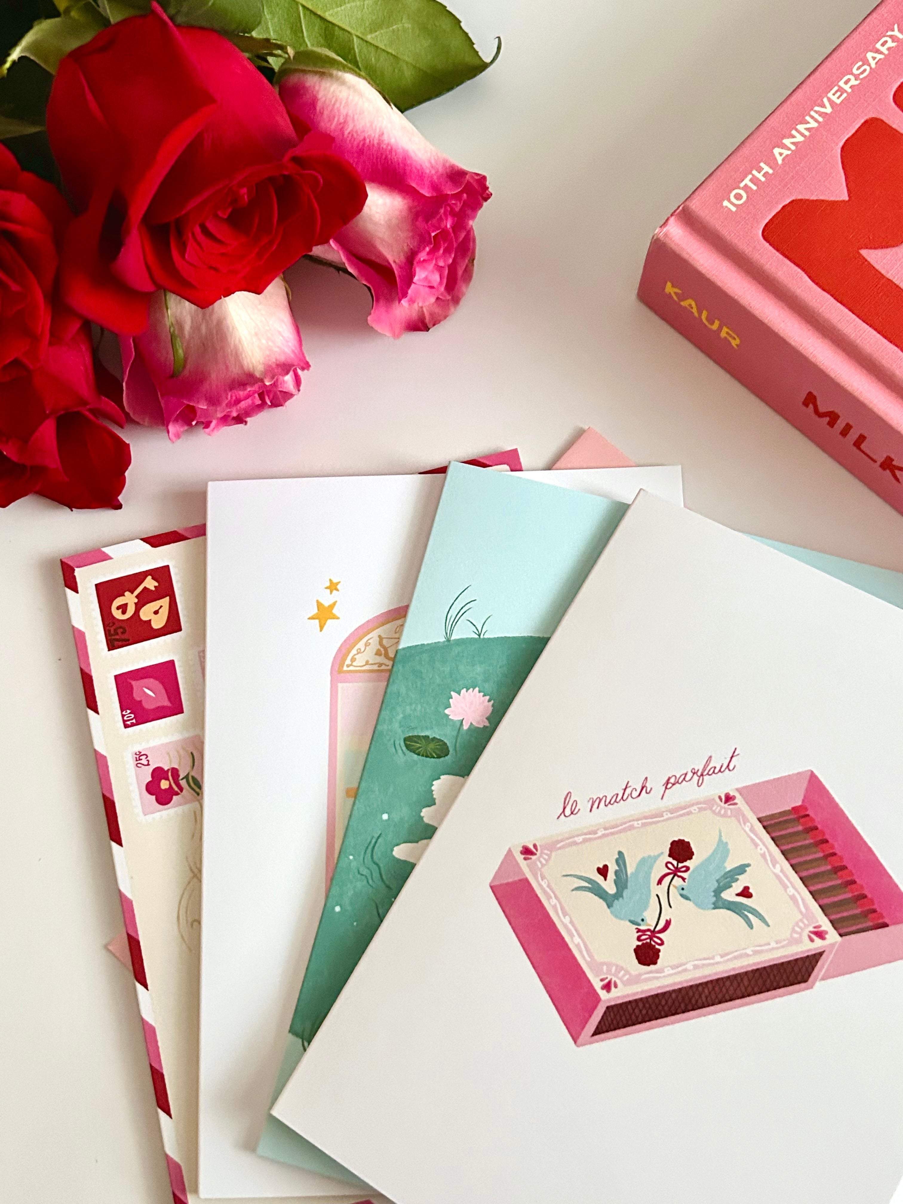 Ensemble de cartes de souhait — Édition St-Valentin