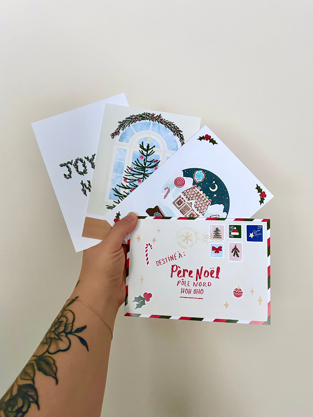 Ensemble de cartes de souhait — Collection des fêtes