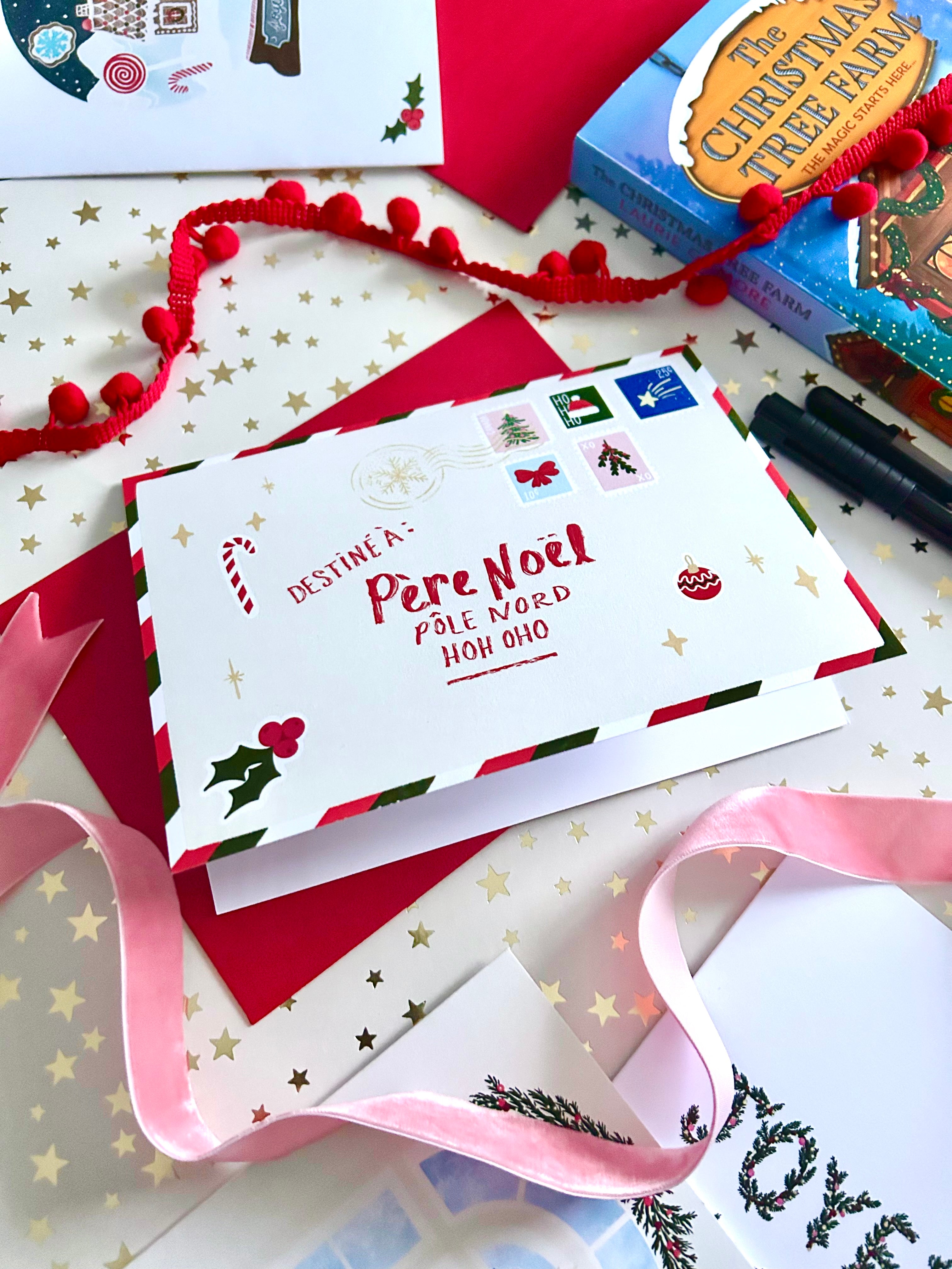 Carte de souhait — Carte postale au père Noël