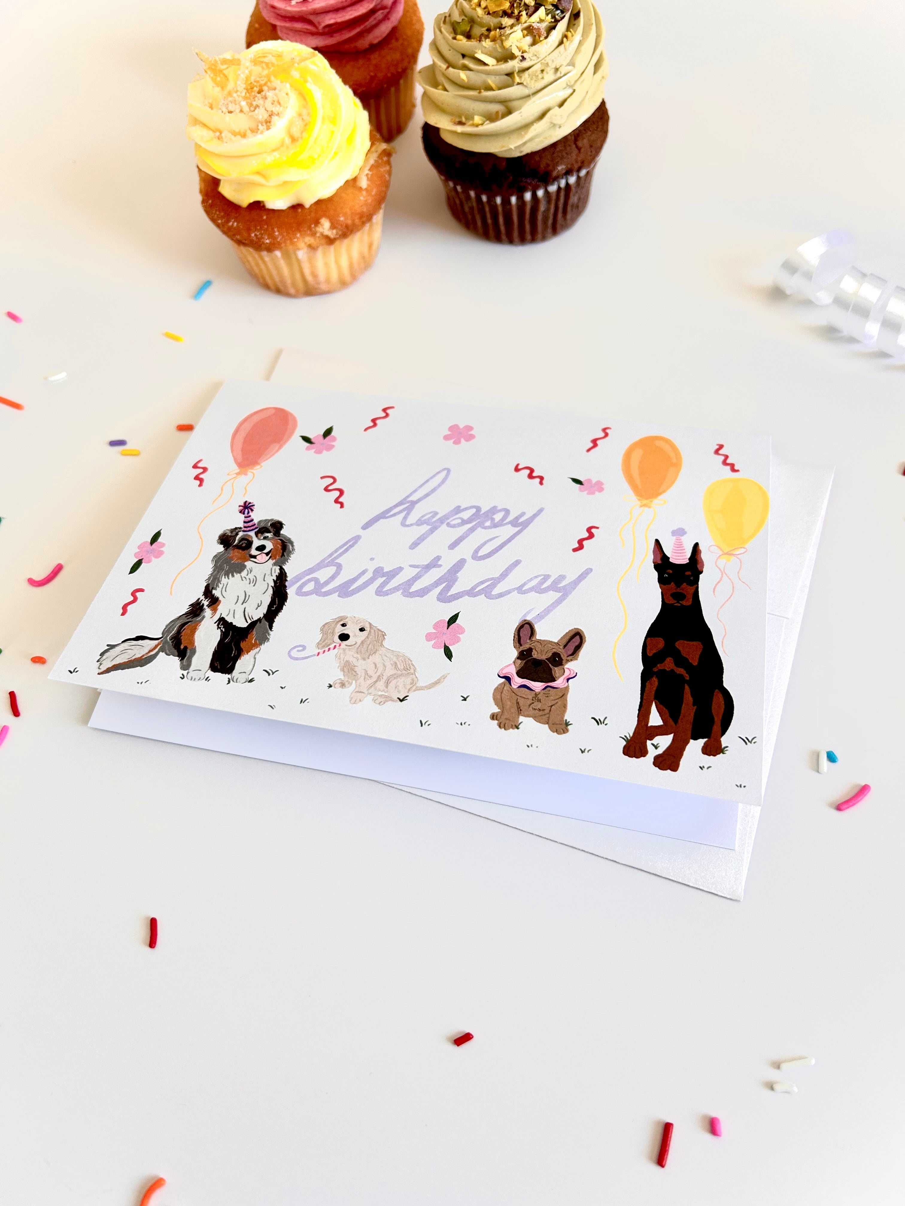 Carte de souhaits — Dog Party