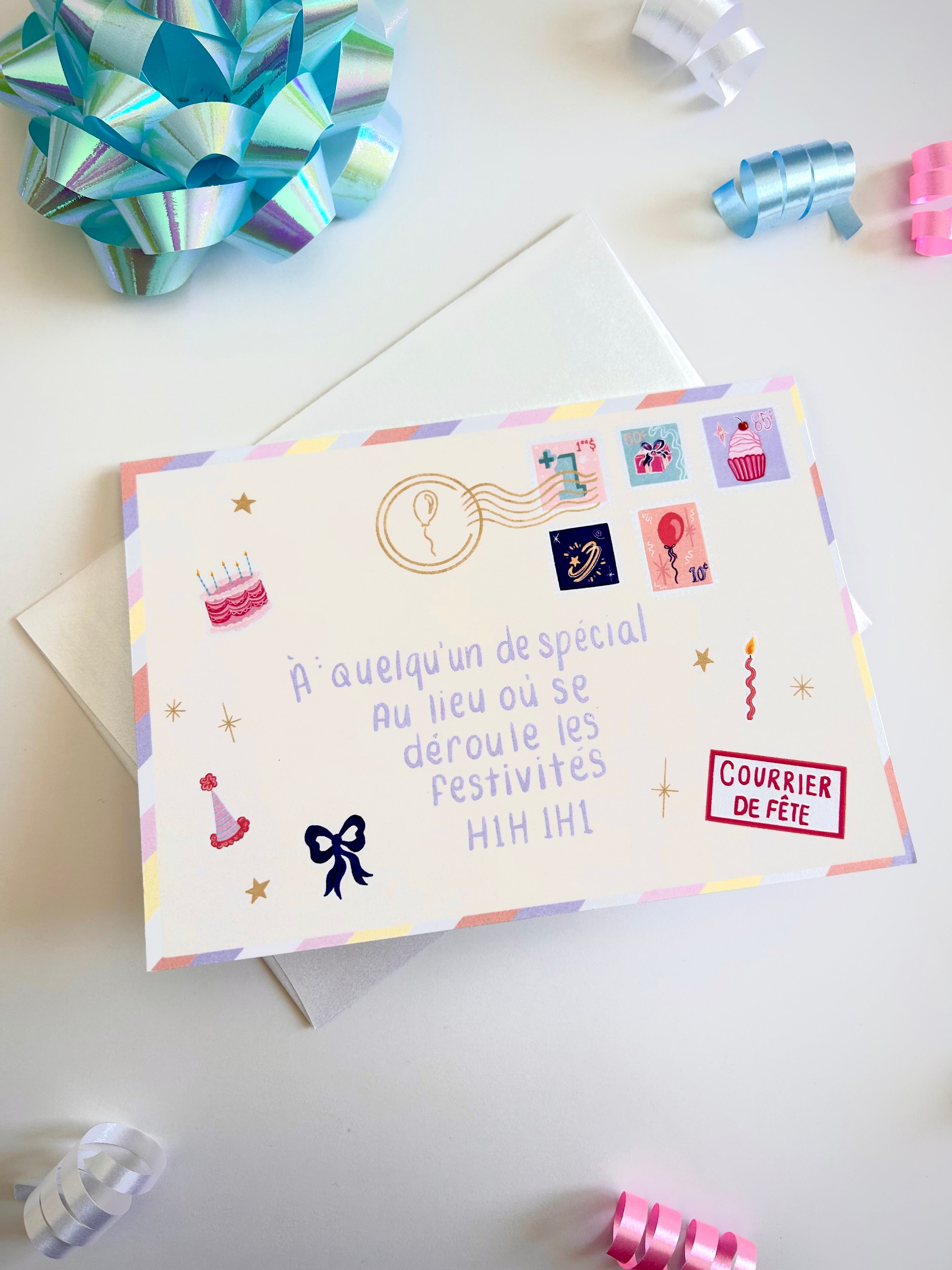 Carte de souhaits — Carte postale d’anniversaire