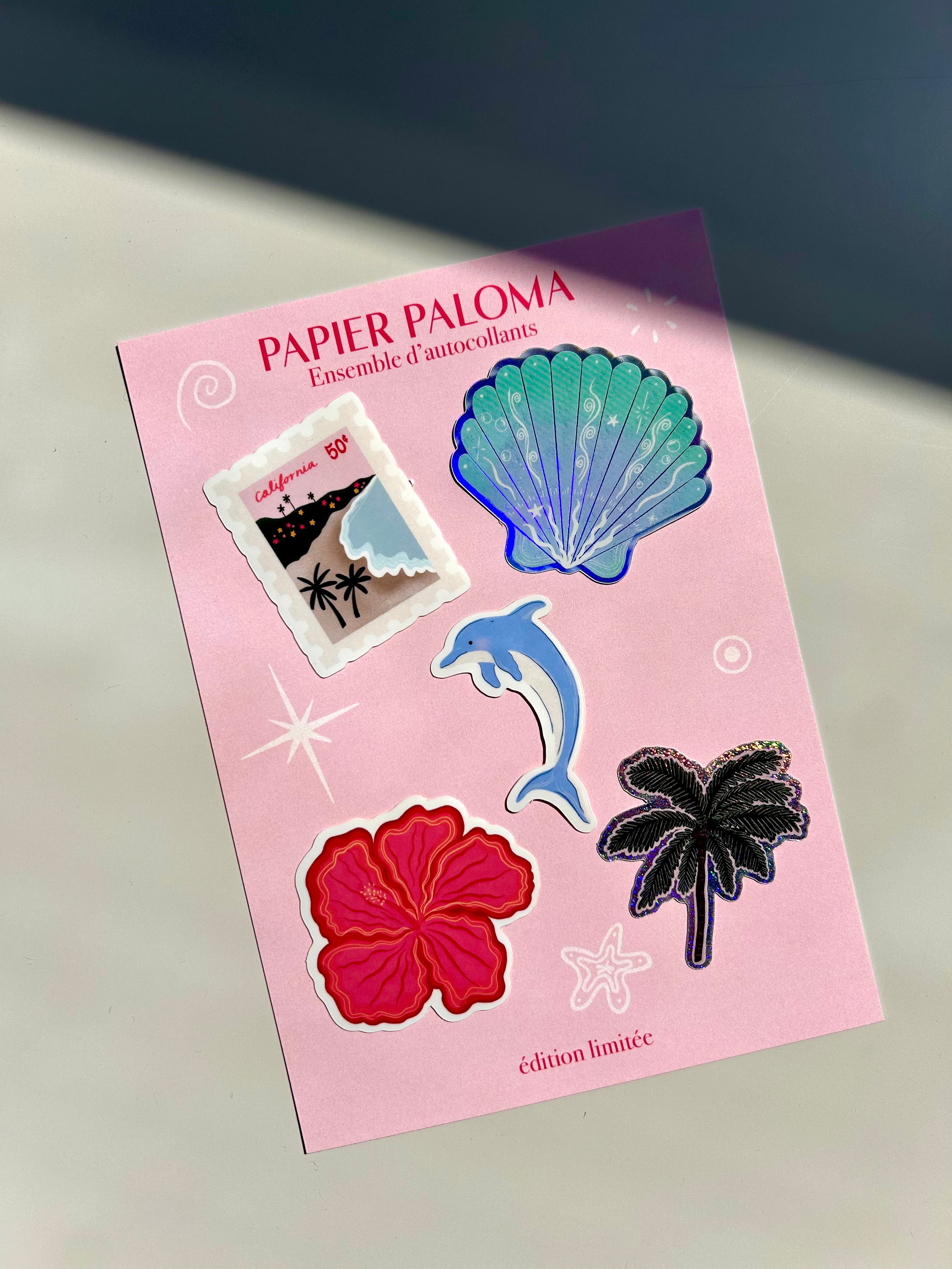 Ensemble d’autocollants — Éclat tropique